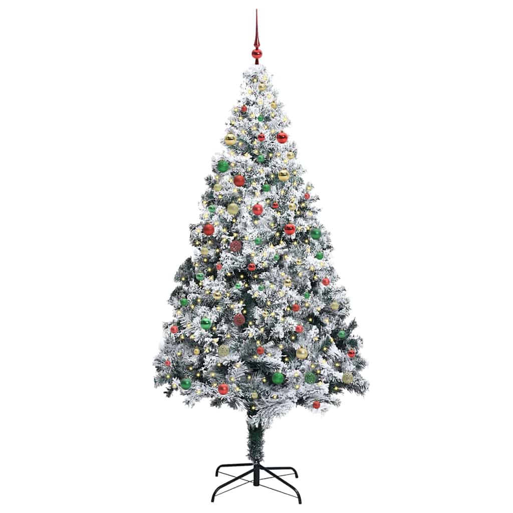 Christmas Tree with 300 LEDs with Stand White 300 cm PVC
